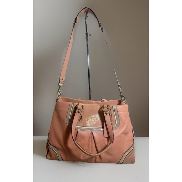 Rare Coach F21887 Spectator Ashley Exotic Leather Shoulder Bag Pink Blush NWOT - Picture 12 of 14